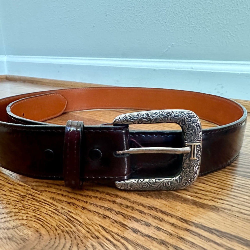 Lucchese Seville Leather Belt Size 40